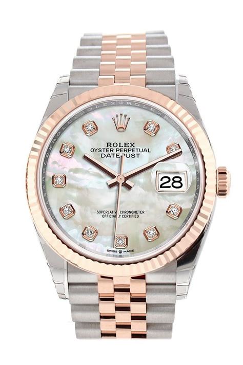 rolex datejust 31mm mother of pearl diamond dial|rolex datejust 36 fluted bezel.